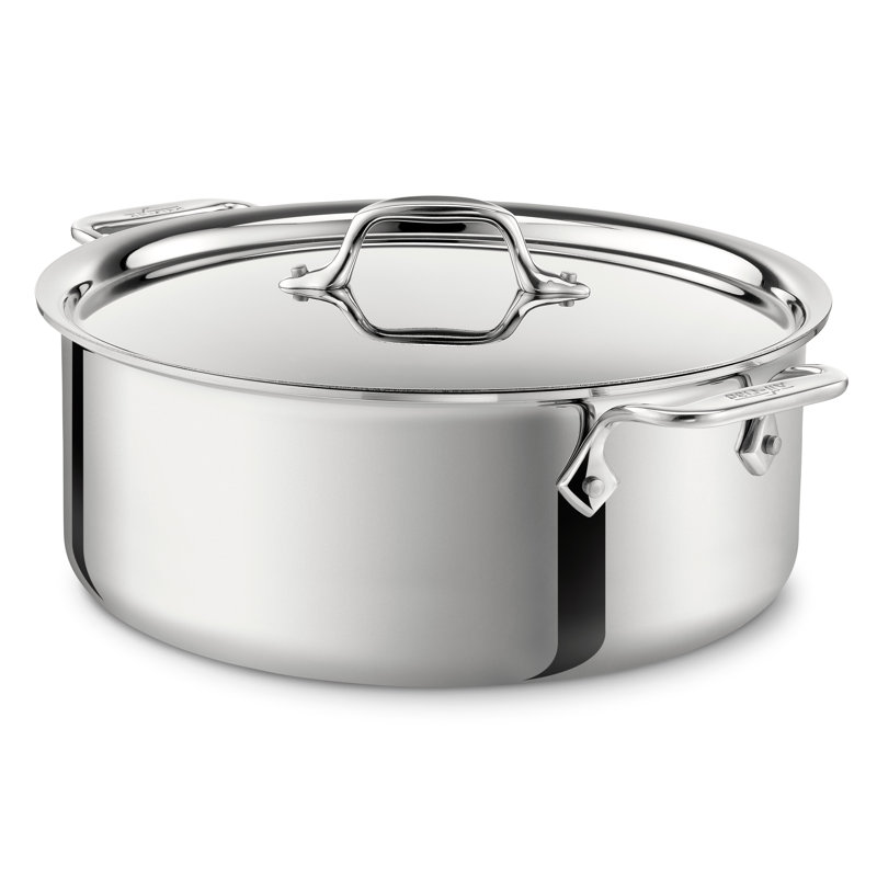 All Clad D3 Compact Stainless Steel Stock Pot With Lid Reviews Wayfair all-clad-d3-compact-stainless-steel-stock-pot-with-lid-reviews-wayfair